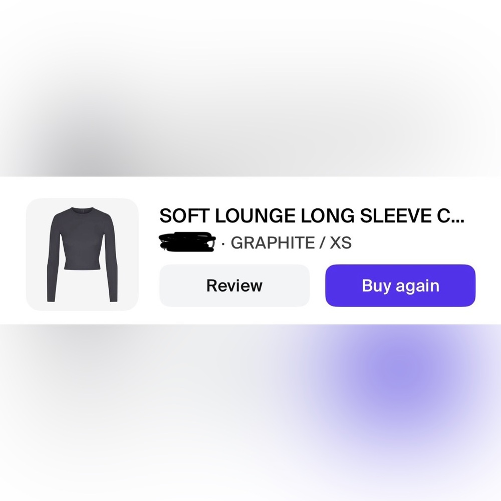 SKIMS - Soft Lounge Long Sleeve Crop Top - Graphite XS